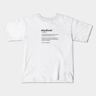 Skydiver Definition Kids T-Shirt